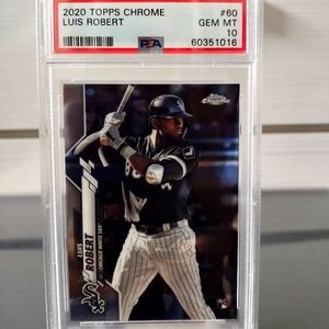 Rookie (Luis Robert) (2) Card Lot, (1st)card Topps, (2nd)card Panini Contenders.